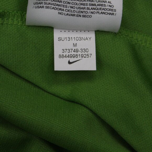 Nike Golf Polo Shirt Men Medium Green Dri-Fit Texture Polyester S/S Pullover - Picture 10 of 13